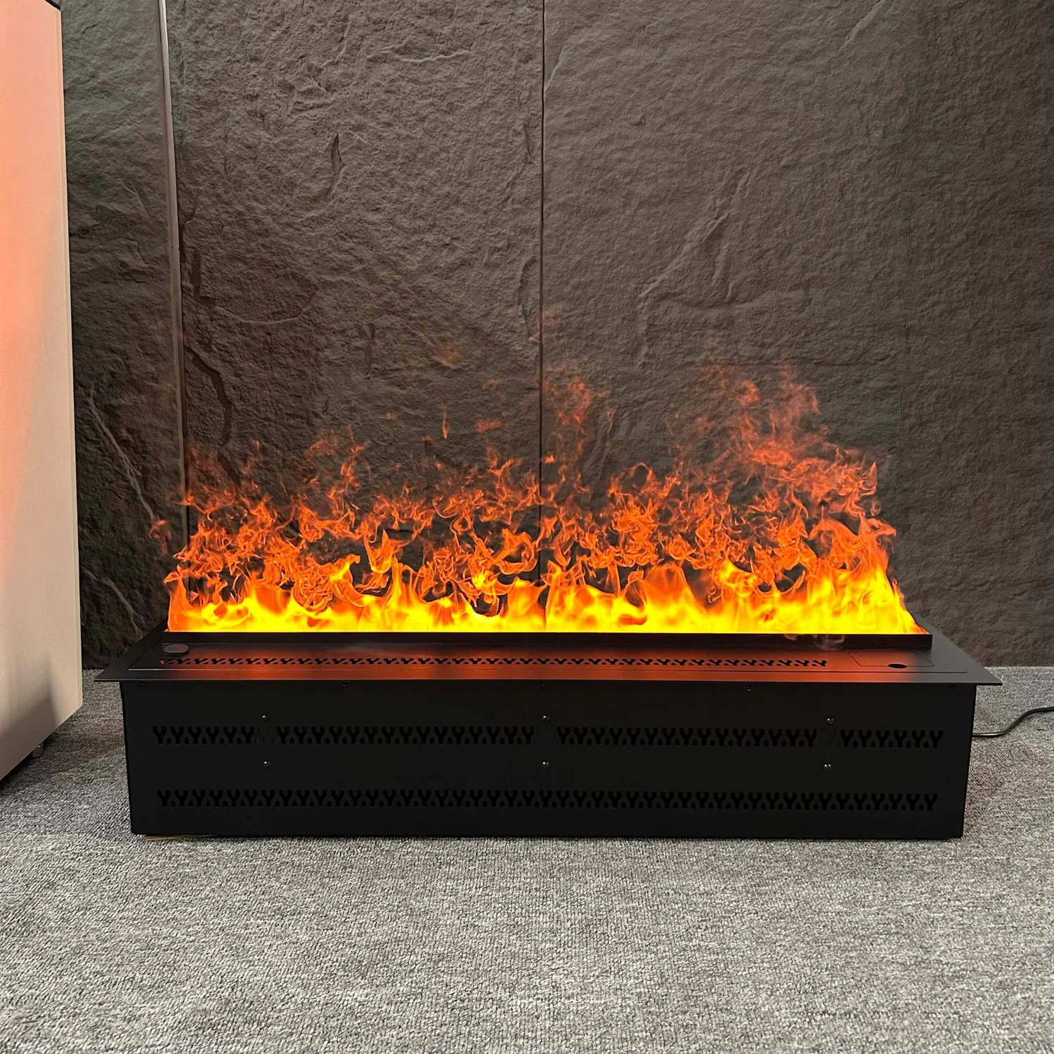 Effet de flamme orange intense