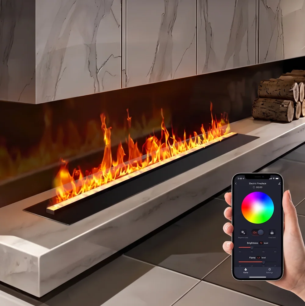 Application mobile utilisée pour régler un insert vapeur d’eau